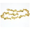 Bracelet plaqué or avec dauphins