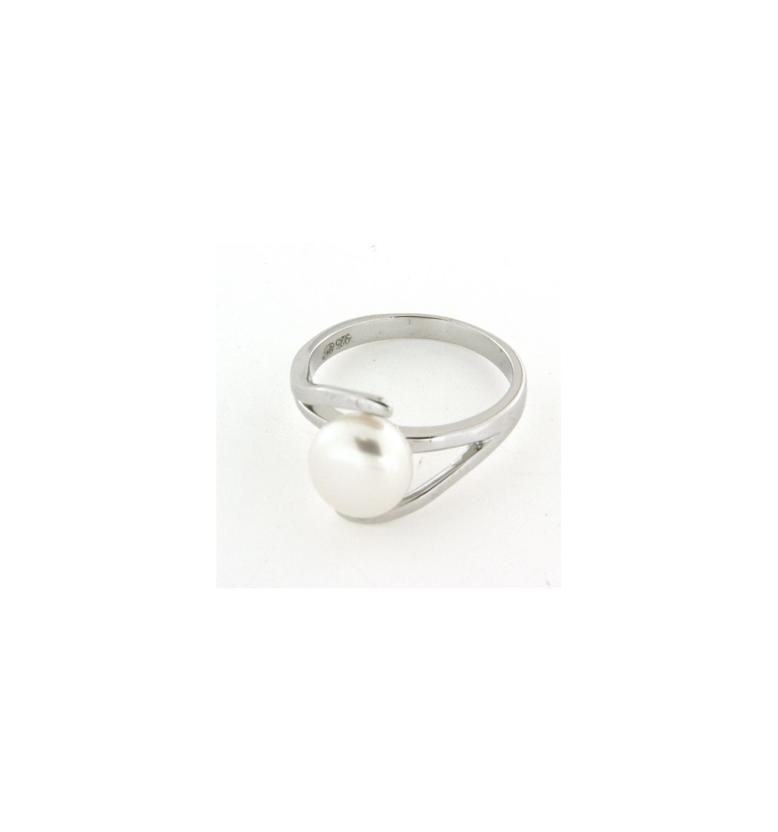  Bague  argent avec  perle  blanche Bijoux Promotion