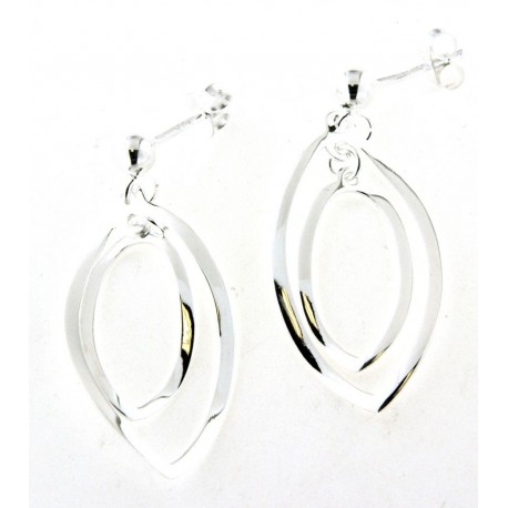 Boucles d'oreilles argent pendantes